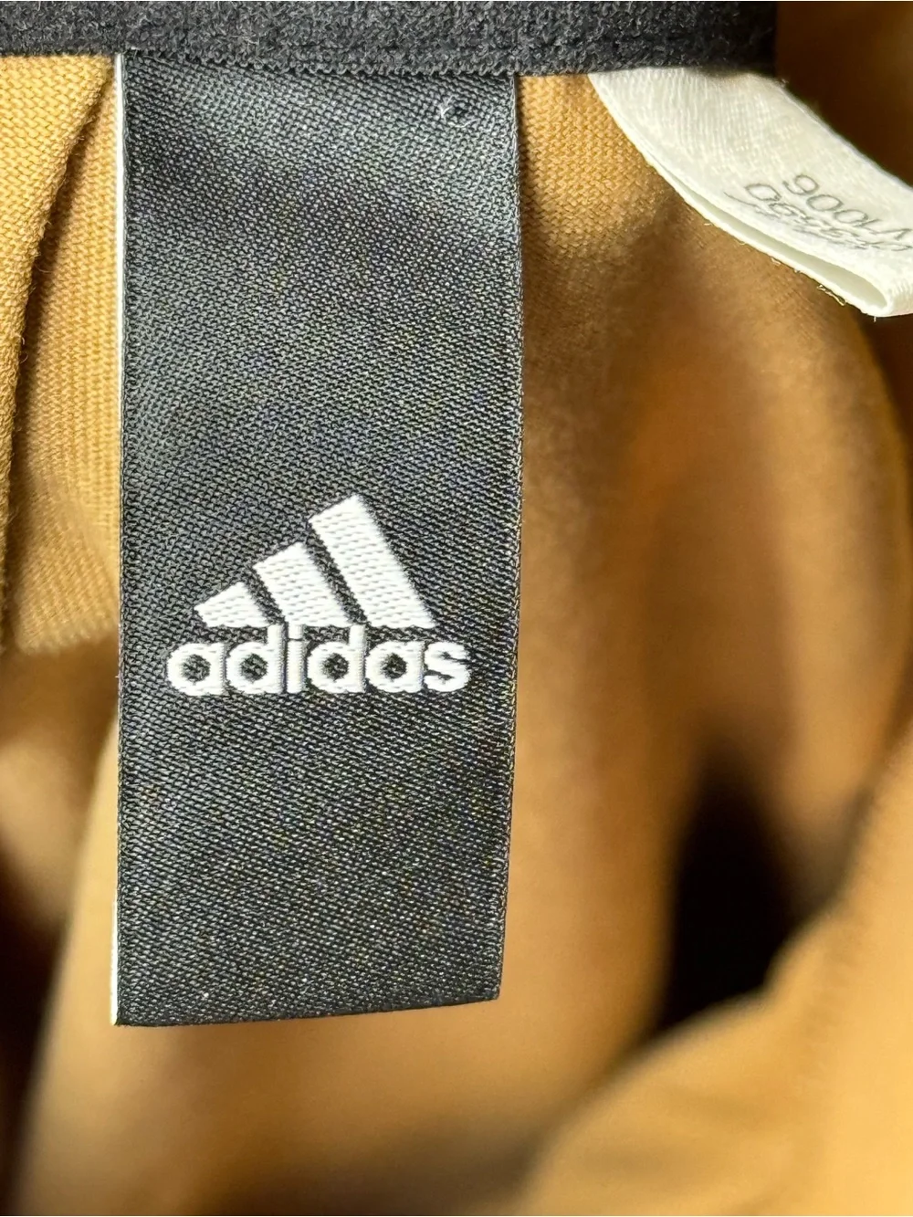 adidas Men’s Short Sleeve Crew Tee in Light Beige with Black Logo